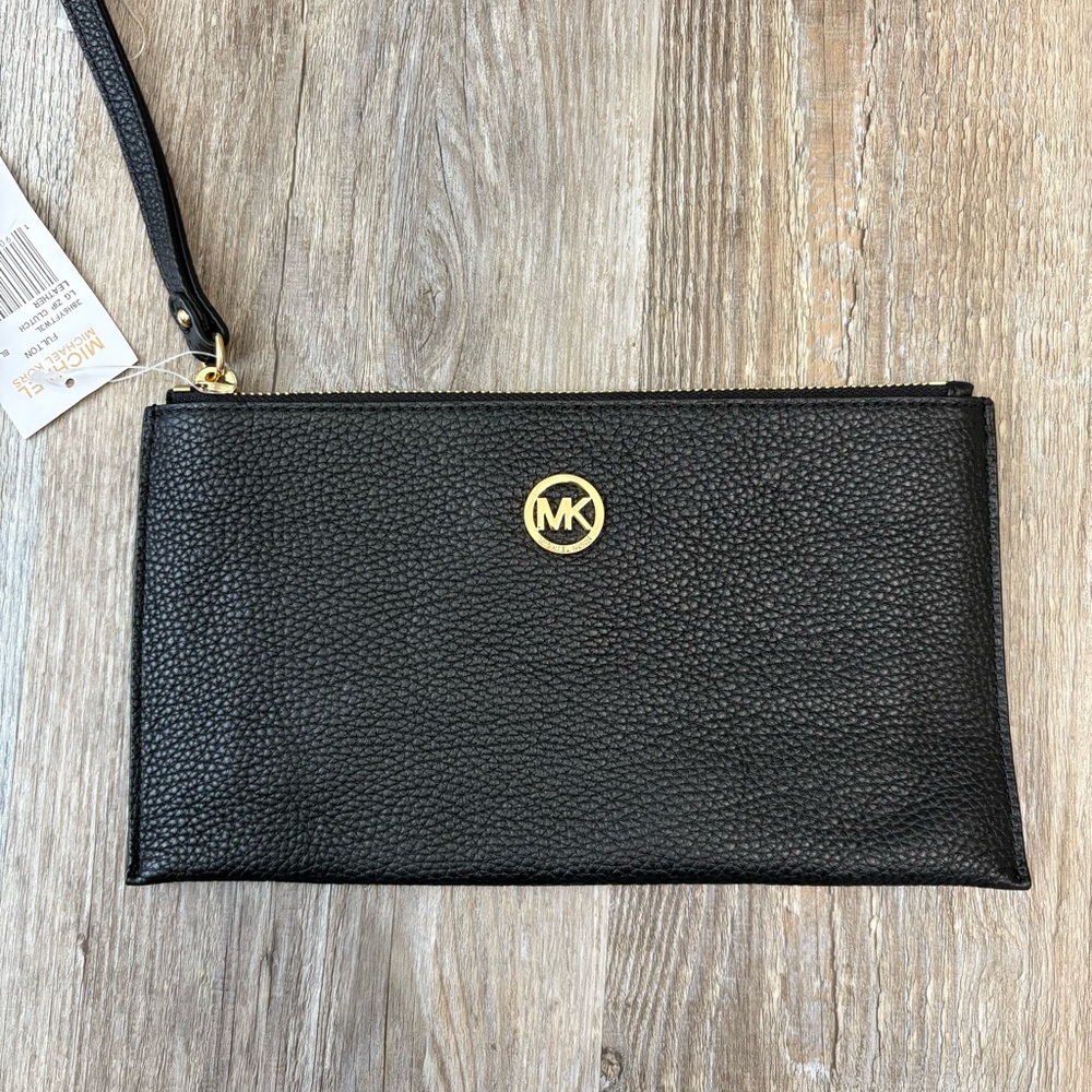 Michael Kors Fulton Leather Clutch